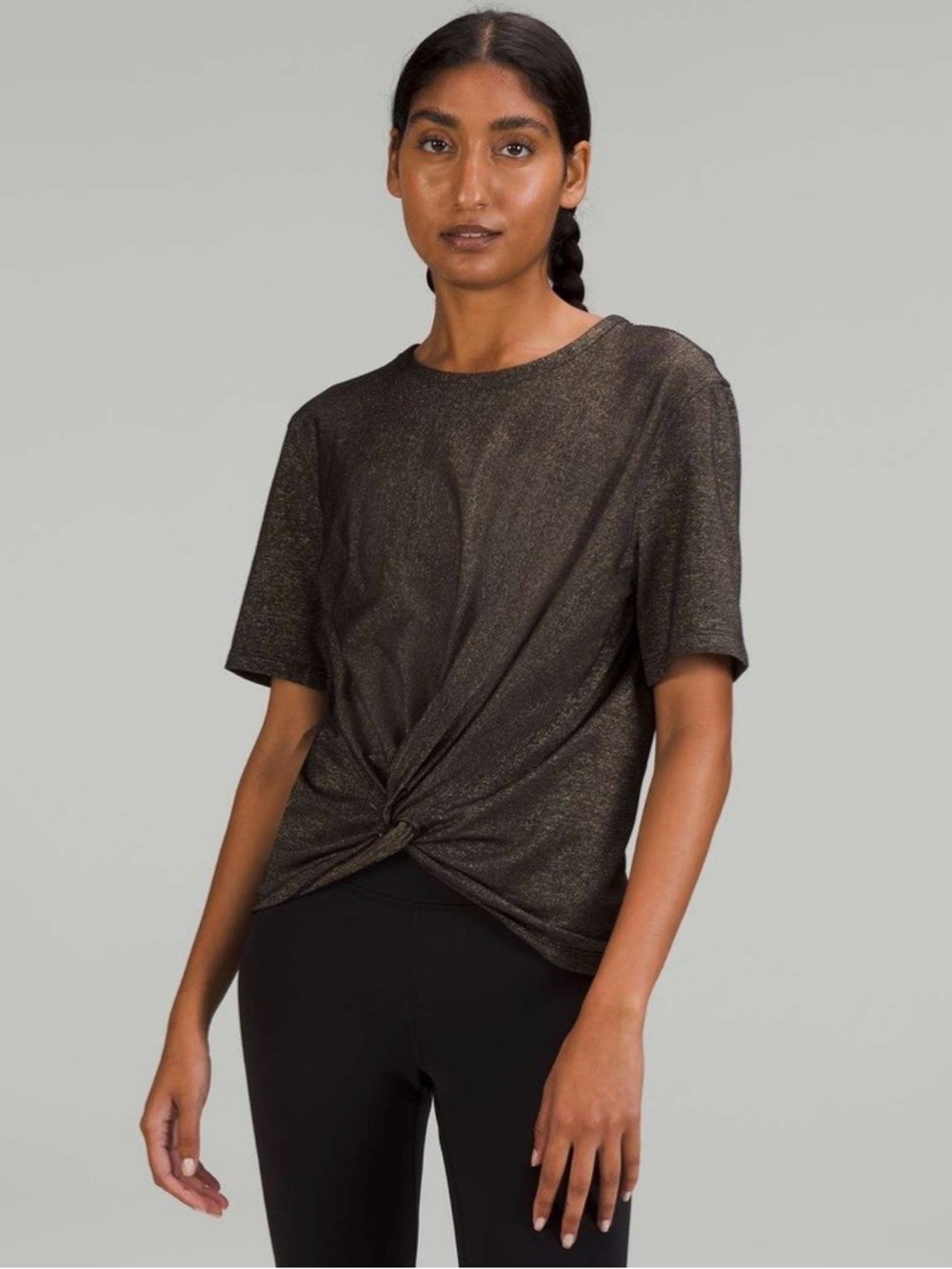 Lululemon Crescent T-Shirt in Spark Black Size 6